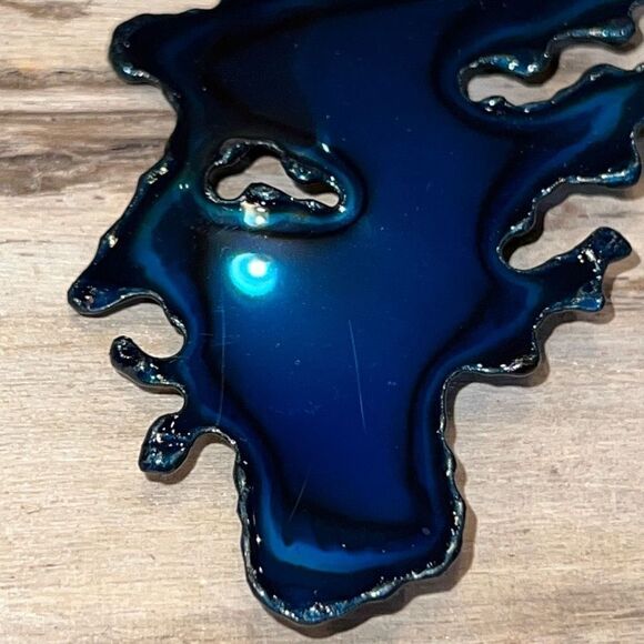 Original Brooch By David Wright Custom Made From ChromePlate NWT - Picture 3 of 7